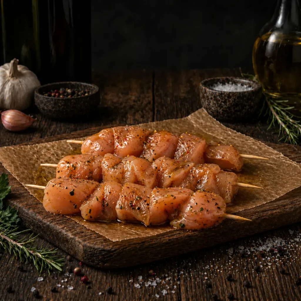 Marinated Chicken Breast Skewers