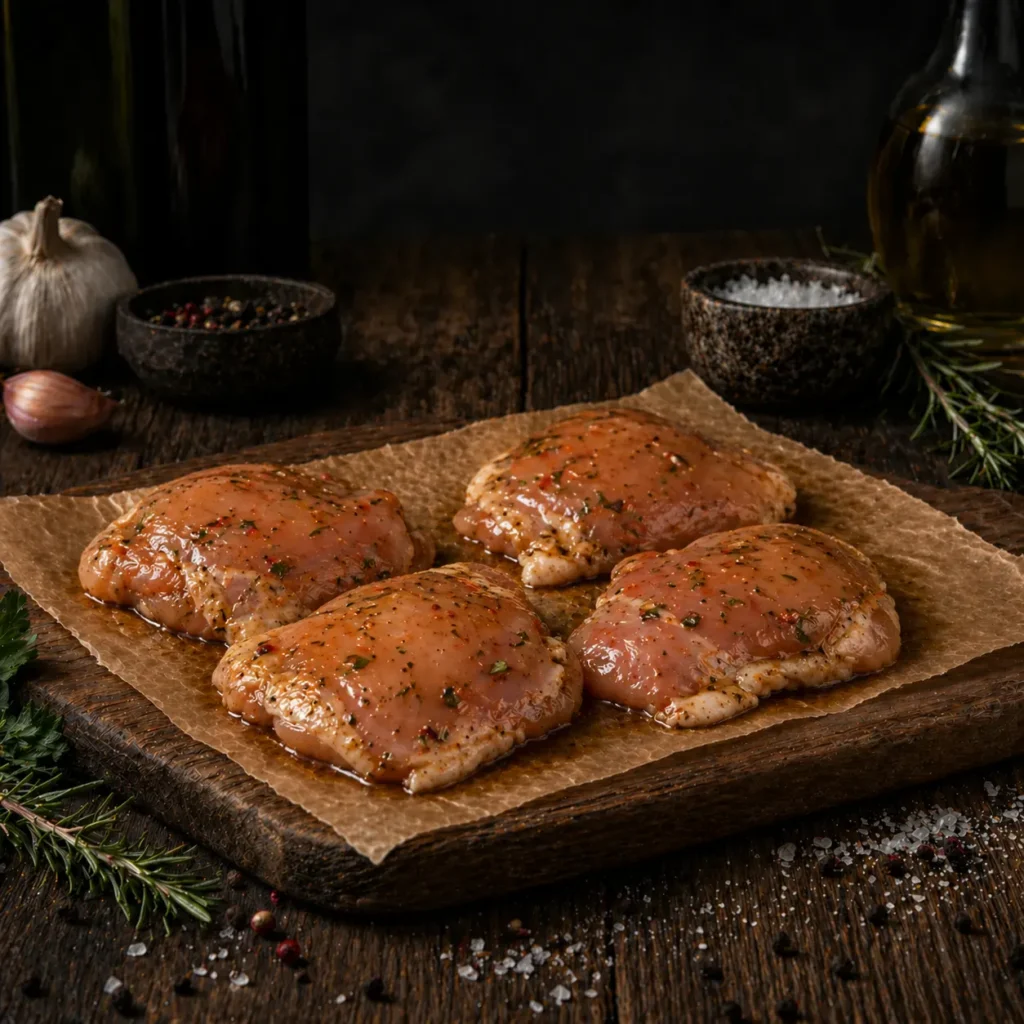 Marinated Boneless Chicken Thighs
