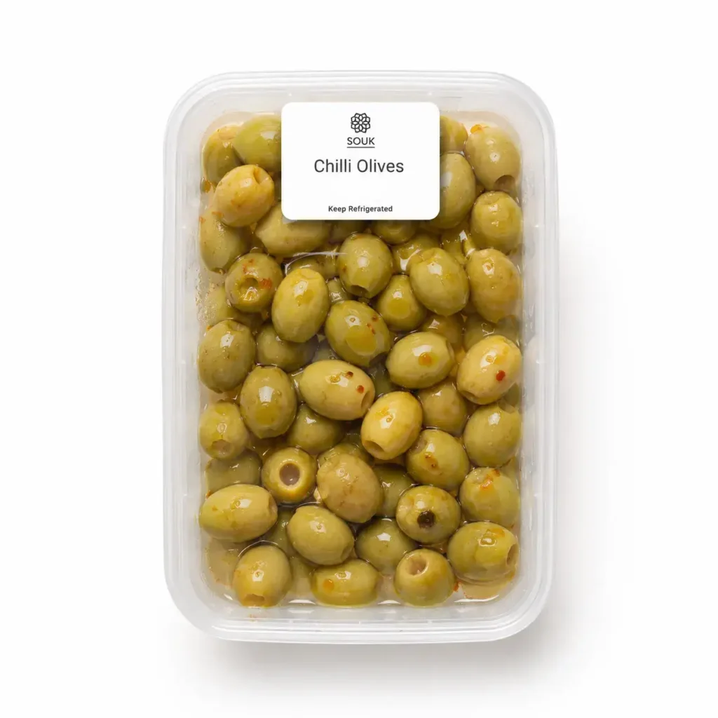 Chilli Olives 220g