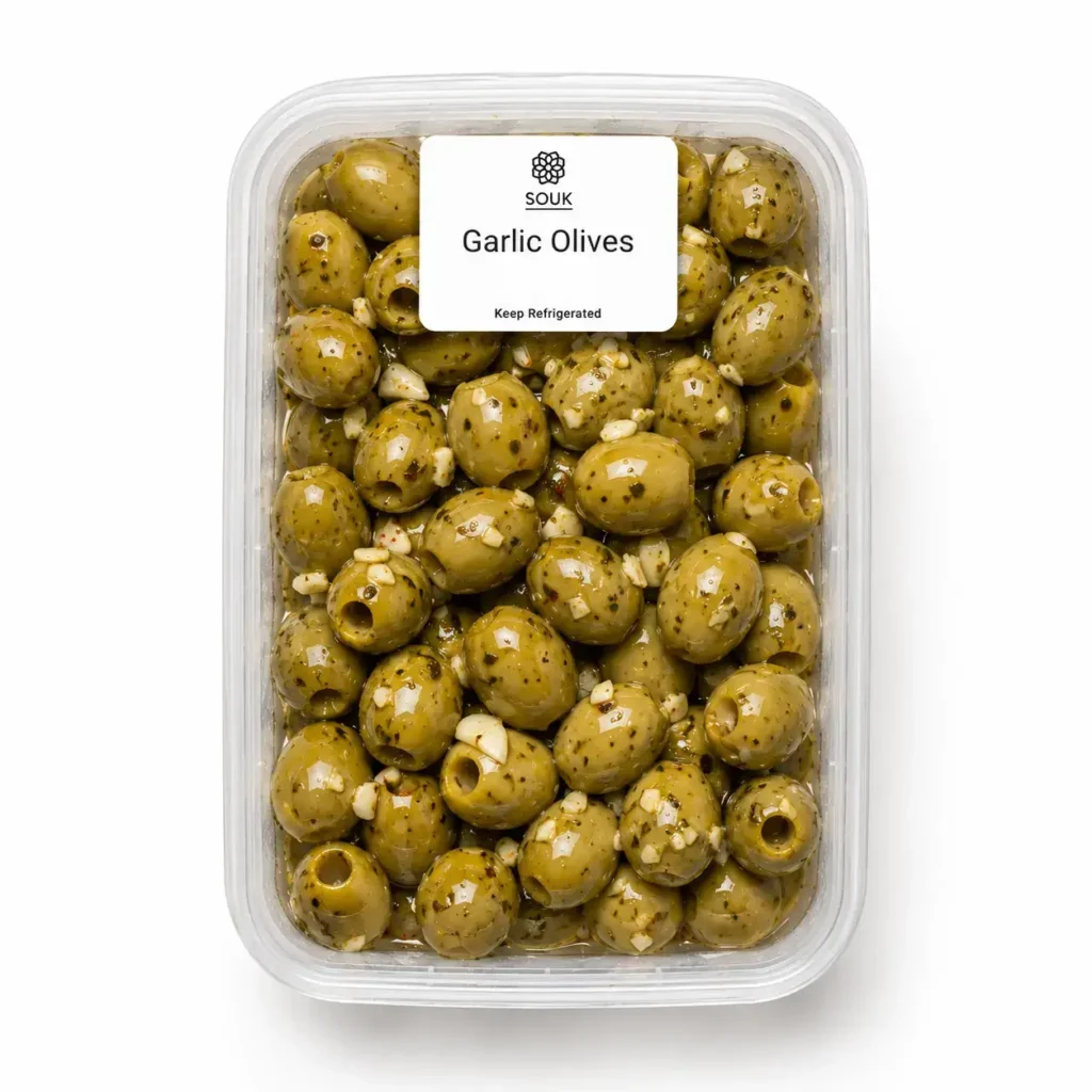 Garlic Olives 220g